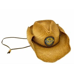 Corona Beer Cowboy Hat Straw Lightweight Foldable